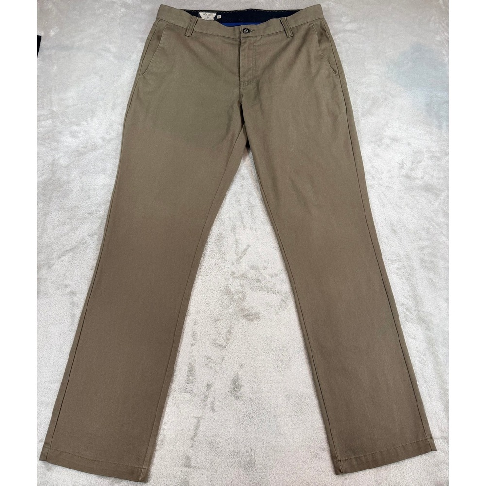 Volcom Mens Corpo Class Mens Straight Leg Chino Pants Khaki 30x31